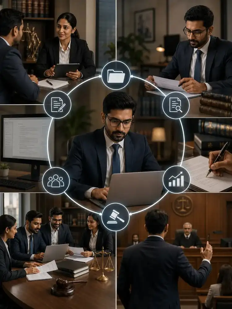 Velawx legal team reviewing a case together